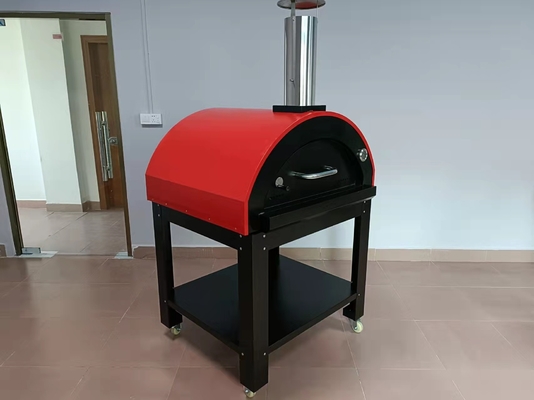 فرن بيتزا من الفولاذ المقاوم للصدأ يعمل بالخشب من AGA Brick Wood Fired Pizza Oven