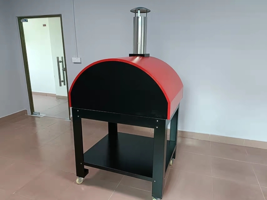 فرن بيتزا من الفولاذ المقاوم للصدأ يعمل بالخشب من AGA Brick Wood Fired Pizza Oven